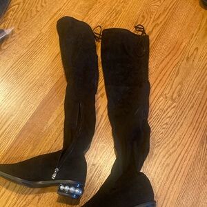 Catherine Catherine Malandrino suede like thigh high boots